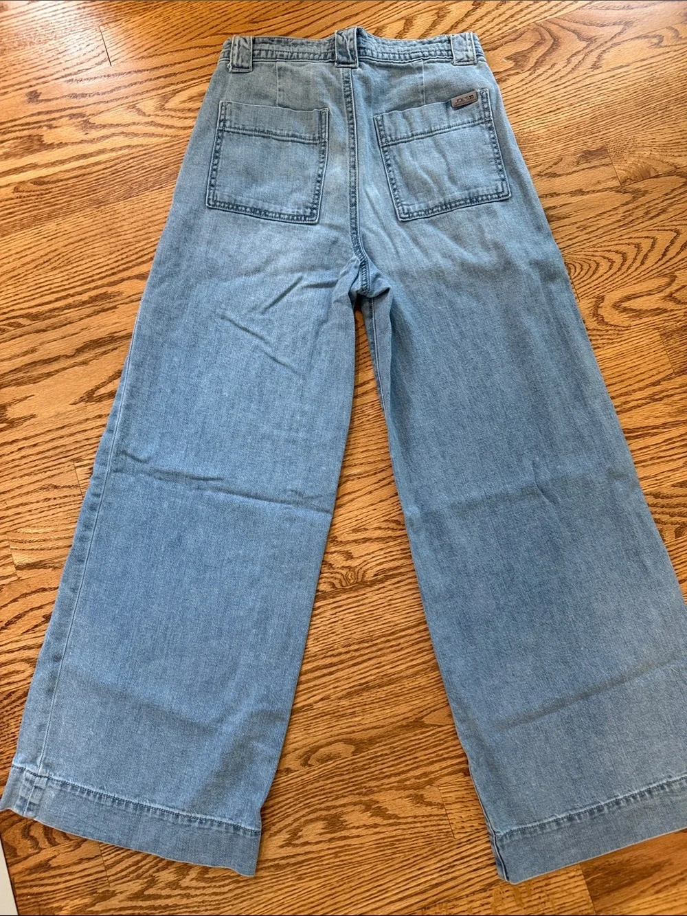 Joe's Jeans Light Blue Wide-Leg Drawstring Jeans - Picture 5 of 5